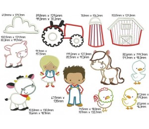 Stickserie Bauernhof